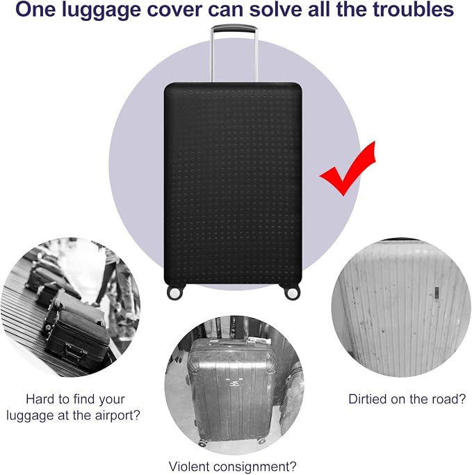 7-Mi Travel Luggage Protector Suitcase Cover 22"-24" Suitcase Dust Cover Size M - Image 4