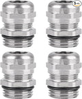 NPT 1/2" Nickel-Plated Copper Waterproof Cable Glands by Unknown