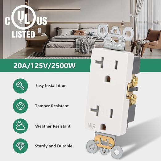 20 Amp Weather Resistant Outlet - Image 2