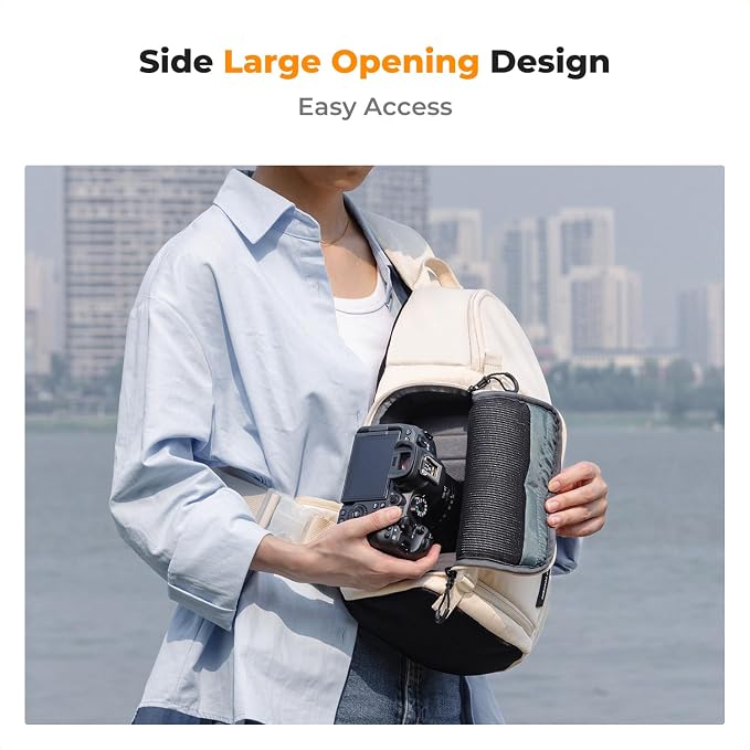 K&F Concept Camera Sling Bag Crossbody Bag Camera Shoulder Backpack - Image 2