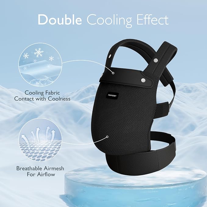 Momcozy Breathable Mesh Baby Carrier, Ergonomic and Lightweight Infant Carrier - Image 2