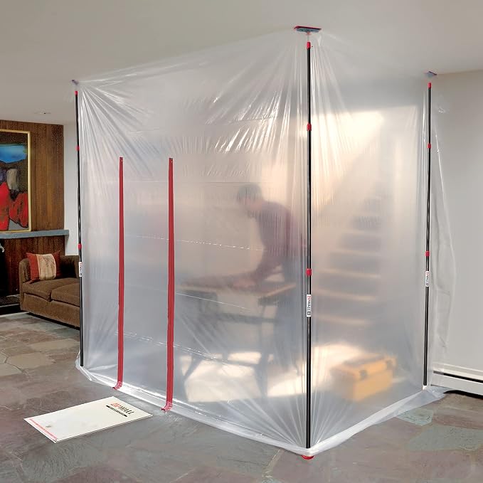 ZIPWALL ZP4 ZipPole 10 Foot Spring Barrier Loaded Poles - Image 3