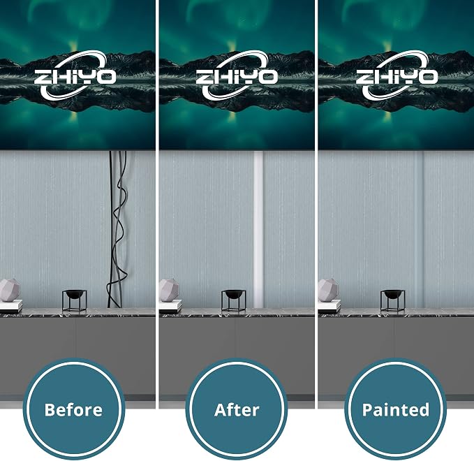 ZhiYo 43" Cord Covers for Wires on Wall, 0.95" W x 0.47" | Fits 2-3 Cords - Image 7