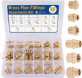 KOOTANS 66PCS Brass Pipe Fittings Assortment Kit Pipe NPT Set | 1/8" 1/4" 3/8" by KOOTANS