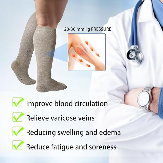 LEVSOX Viscose Made from Bamboo Compression Socks - Image 6