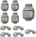 Conduit Connectors, 3/4 Inch Liquid Tight Connector NPT Non-Metallic by HDHAODA
