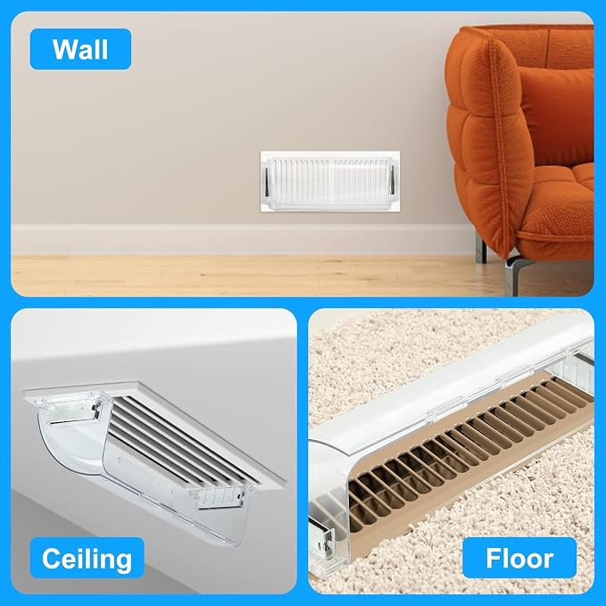 Air Vent Deflectors, Adjustable Magnetic, 9-15 Inches, 4 Pack - Image 6