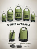 Lamicall Dry Bag Waterproof Backpack - 5L/10L/20L/30L/40L Roll Top Waterproof - Image 2