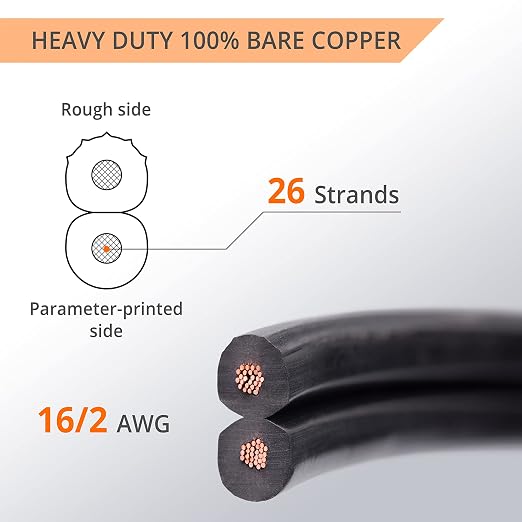 Wirefy 16/2 Low Voltage Landscape Wire 50 ft | Low Voltage Landscape Lighting - Image 2