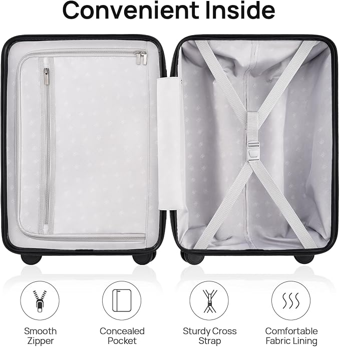 NINETYGO Medium Checked Luggage 26 Inch, Checking In Luggage - Image 9