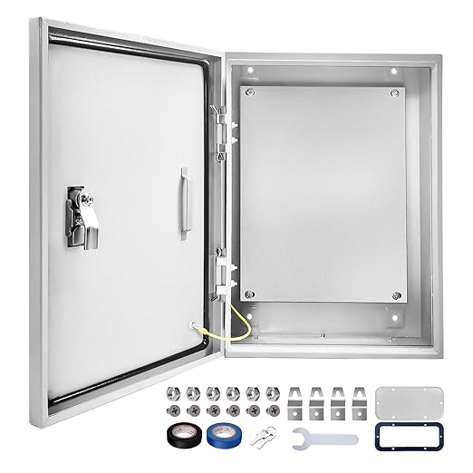 Electrical Junction Box 24x16x12, NEMA 4X IP66 Steel Enclosure Box | 1.5mm steel by CXCESNS
