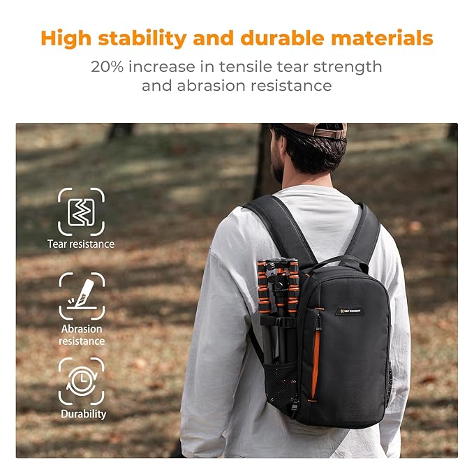 K&F CONCEPT Camera Backpack for Photographers Photography Camera Bag - Image 3
