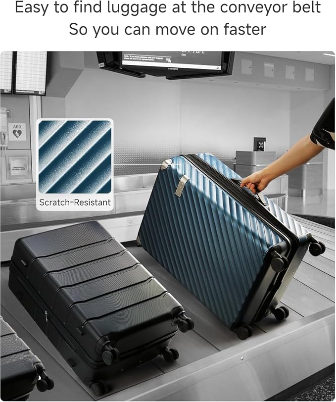 LUGGEX Luggage with Spinner Wheels, Polycarbonate Expandable Hard Shell Suitcase - Image 2