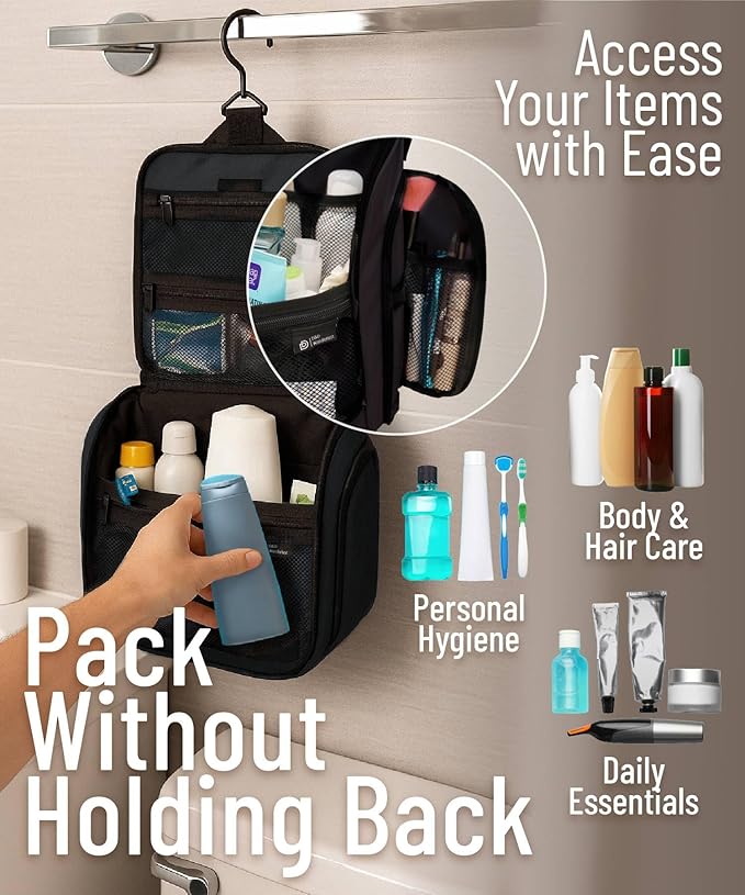 DD D&D Wanderlust D&D Hanging Travel Toiletry Bag - Image 5