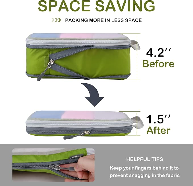 Cipway Compression Packing Cubes Mesh, Lightweight Luggage Organizer Bags - Image 4