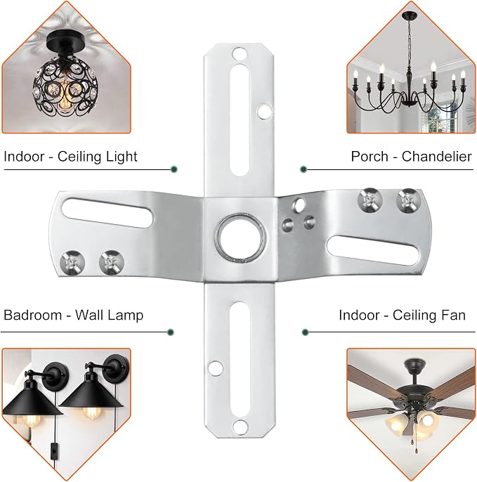 Qc Ceiling Light Fixture Mounting Bracket, Ceiling Fan Mounting Bracket - Image 5