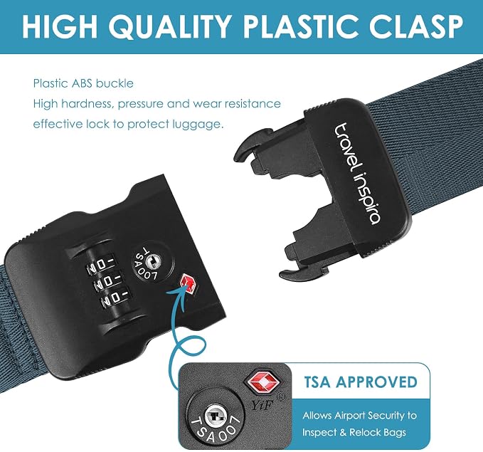 Travel Inspira Luggage Straps for Suitcases - Image 6