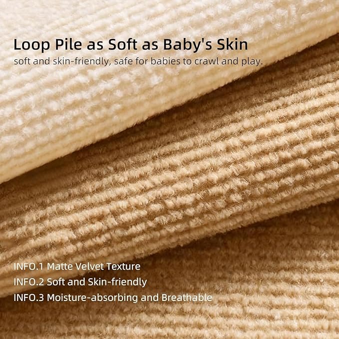 25 Pack Self-Adhesive Carpet Tiles 12x12 Inch, Peel and Stick Temporary Flooring - Image 5