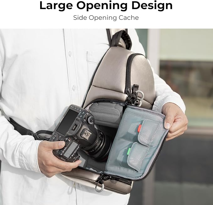 K&F Concept Camera Sling Bag Crossbody Bag Camera Shoulder Backpack - Image 4