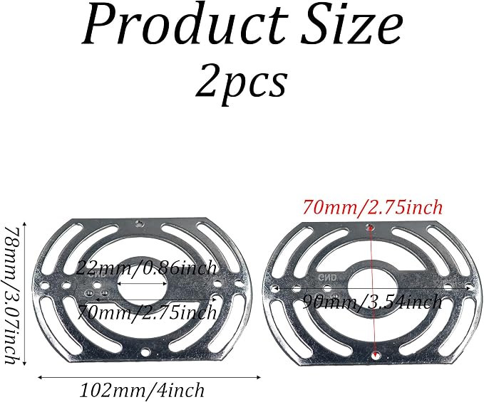 2Pcs Universal Light Fixture Mounting Bracket Kit, 4” Steel Crossbar - Image 2