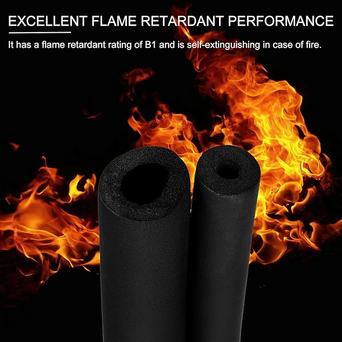 PATIKIL 1/4" ID x 6.6Ft x 0.59" Pipe Insulation Foam Tube, Pipe Cover Wrap Roll - Image 3