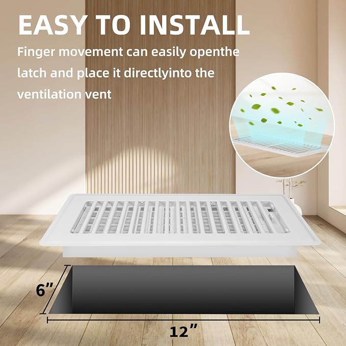 Floor Register 6x12-4 Pack Vent Covers - Image 3