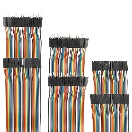120pcs 40cm Breadboard Jumper Wires Assorted Kit, 10cm 15cm 20cm 30cm 50cm by EDGELEC