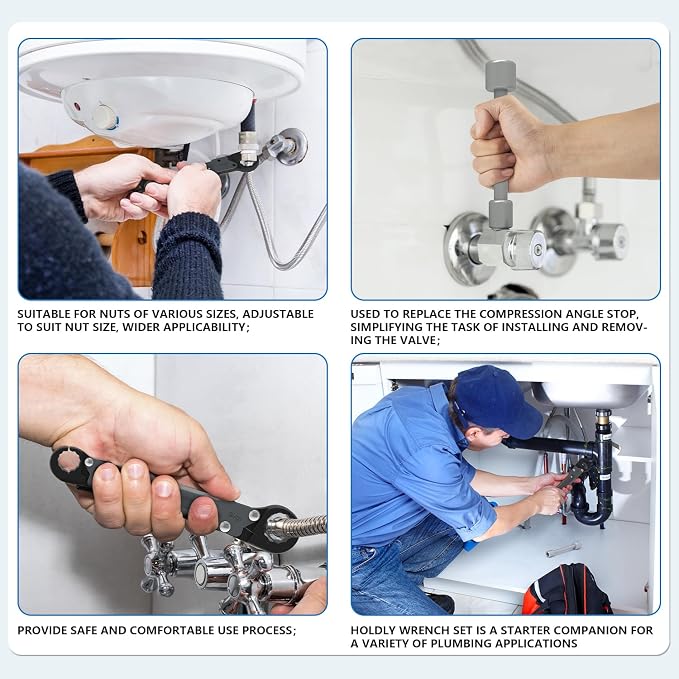 Holdly Angle Stop Wrench, Plumbing Tool - Image 7