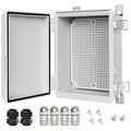 Electrical Box, IP67 Waterproof Hinged Cover Stainless Steel Latch Junction Box by LeMotech