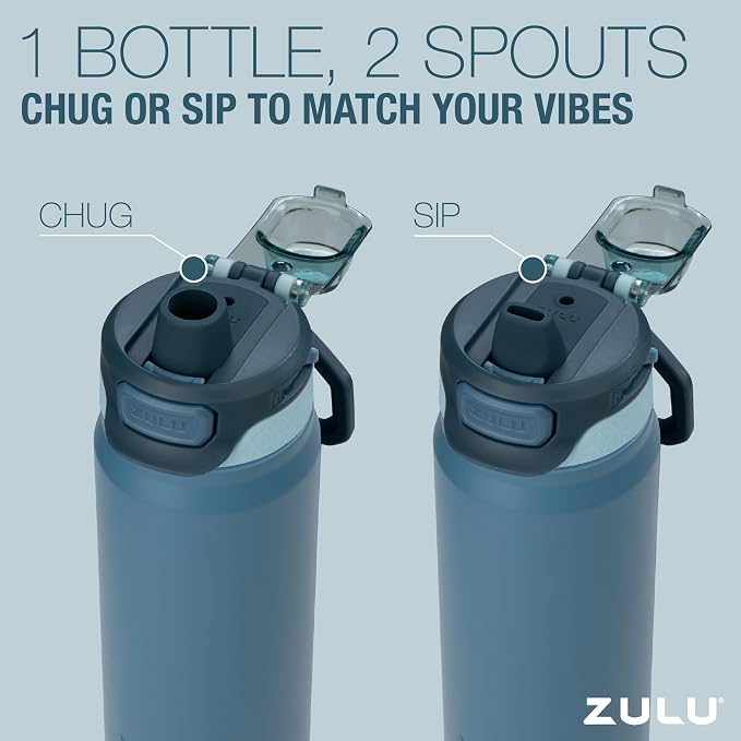ZULU Powerfill Pro 40oz Stainless Steel Water Bottle - Image 7