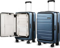 LUGGEX Checked Luggage with Spinner Wheels, FLO5 Expandable Polycarbonate Hard by LuggeXLUGGAGE