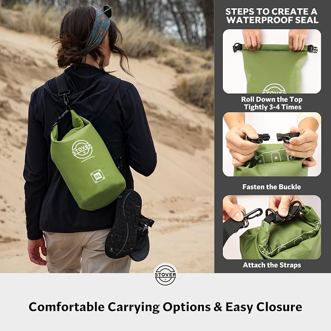 STOVER 5/10/25/30/40/55L Waterproof Backpack- Floating Dry Bag - Image 5