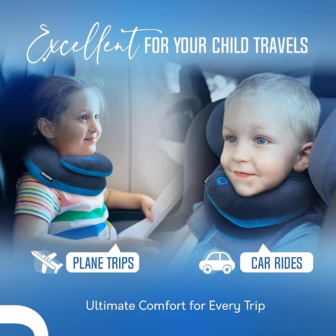 BCOZZY Kids Travel Neck Pillow- Patented Soft Toddler Pillow - Image 8
