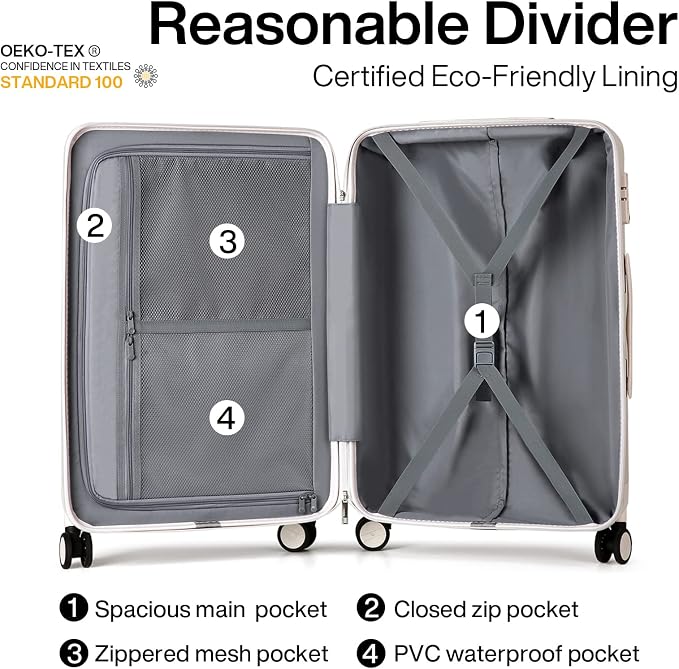 Hanke 24 Inch Luggage Suitcases - Image 5