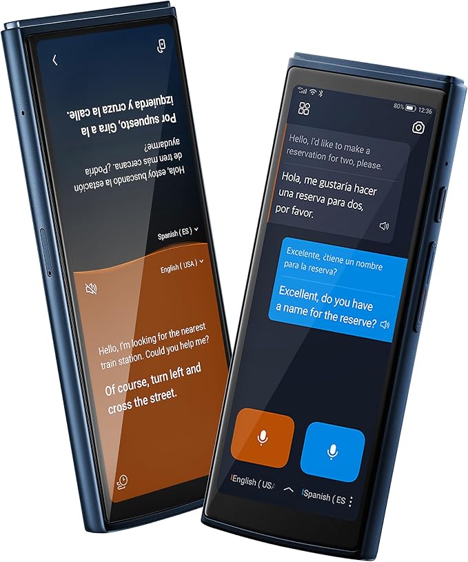 AI Language Translator Device — 60 Languages, Real-Time Split-Screen & Two-Way by iFLYTEK