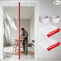 Dust Barrier Plastic Zipper Door Cover by Unknown