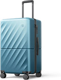 NINETYGO Trunk Luggage 24 Inch, Medium Checked Luggage by NINETYGO