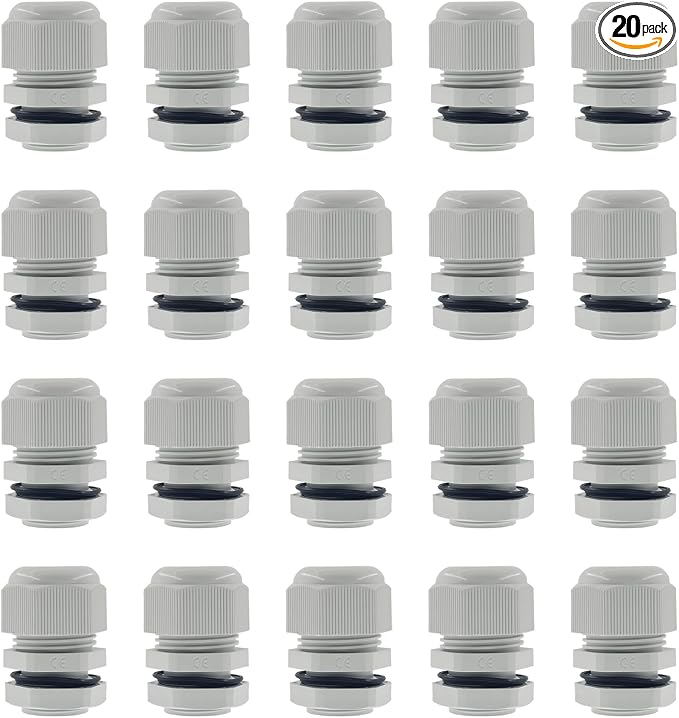 1-1/4 Inch NPT Strain Relief Nylon Cord Grip, SAFYY 20 PCS Waterproof Cable by SAFYY
