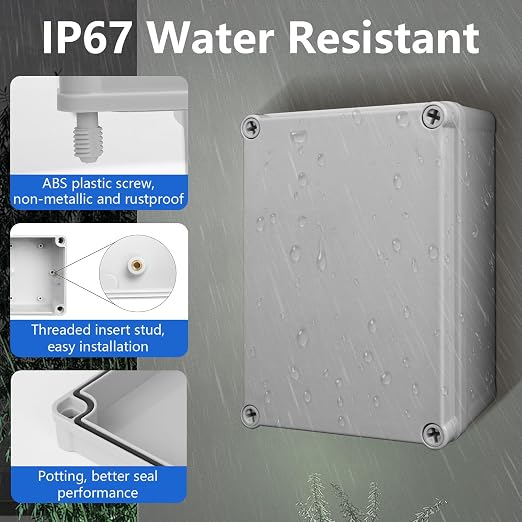 IP67 Waterproof Junction Box ABS Plastic Project Box Dustproof Electrical Box - Image 7