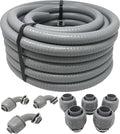 1/2-Inch Non-Metallic Liquid-Tight Conduit and Connector Kit, 50 Foot Made in by Sealproof
