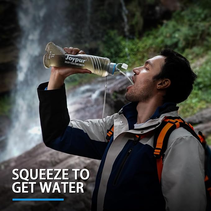 Collapsible Squeeze Water Filter Bottle - 1000ml - Image 5
