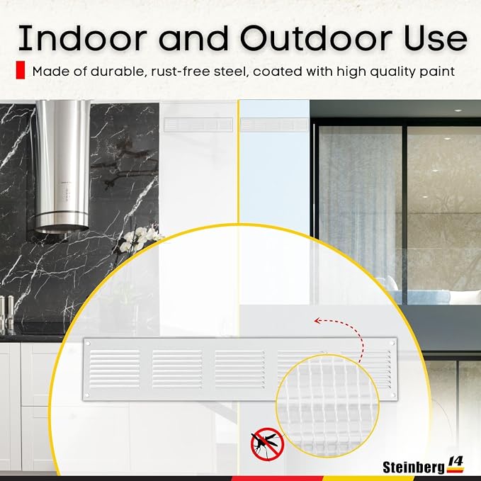 Steinberg14 White Vent Cover 18x2 - Image 6