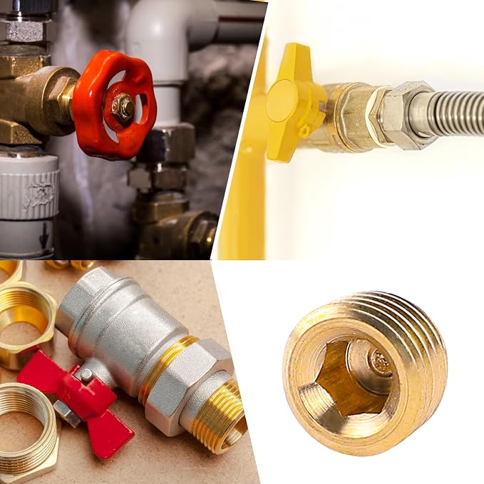 1/8" NPT Male Plug Fitting Set, Internal Hex Socket Thread Socket Plug Kit - Image 4