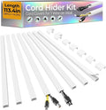 113.4in Cord Hider Kit, Cord Covers by Wuitaouy