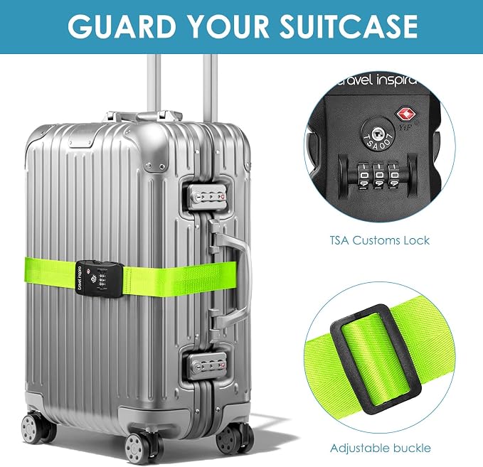 Travel Inspira Luggage Straps for Suitcases - Image 2