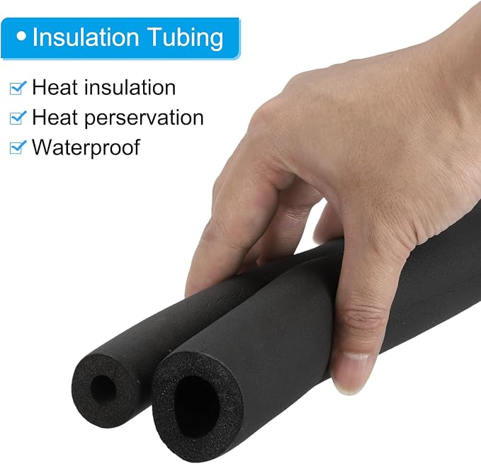 PATIKIL 5/8" ID x 6.6Ft x 0.59" Pipe Insulation Foam Tube, Pipe Cover Wrap Roll - Image 4