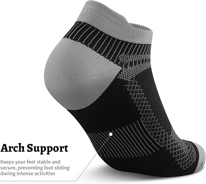 PAPLUS Ankle Compression Sock for Men and Women 2/4/6 Pairs, Low Cut - Image 4