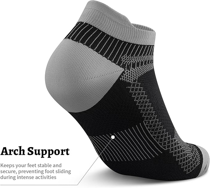 PAPLUS Ankle Compression Sock for Men and Women 2/4/6 Pairs, Low Cut - Image 4