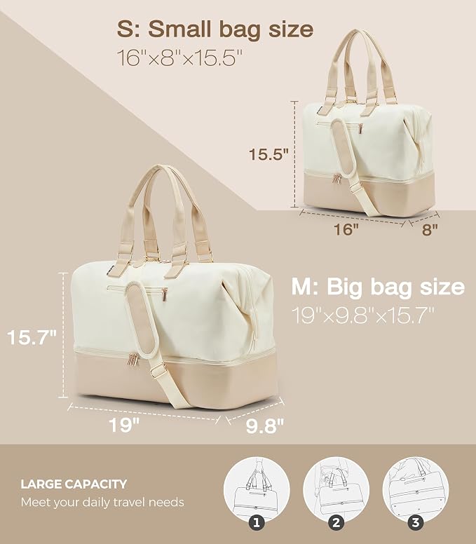 Weekender Bags for Women, Large Travel Duffel Bag - Image 6