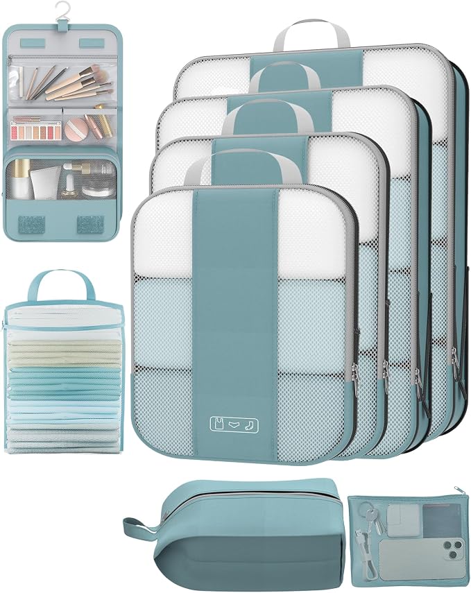 8 Set Compression Packing Cubes by OlarHike